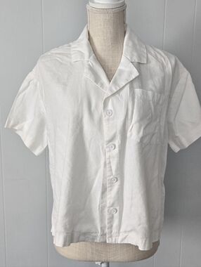 a new day White Short-Sleeve Button-Up Shirt